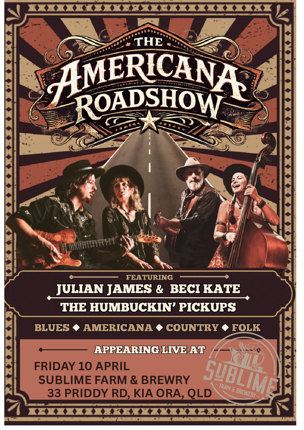 The Americana Roadshow (Ticketed Show) – Friday 10 April 2025