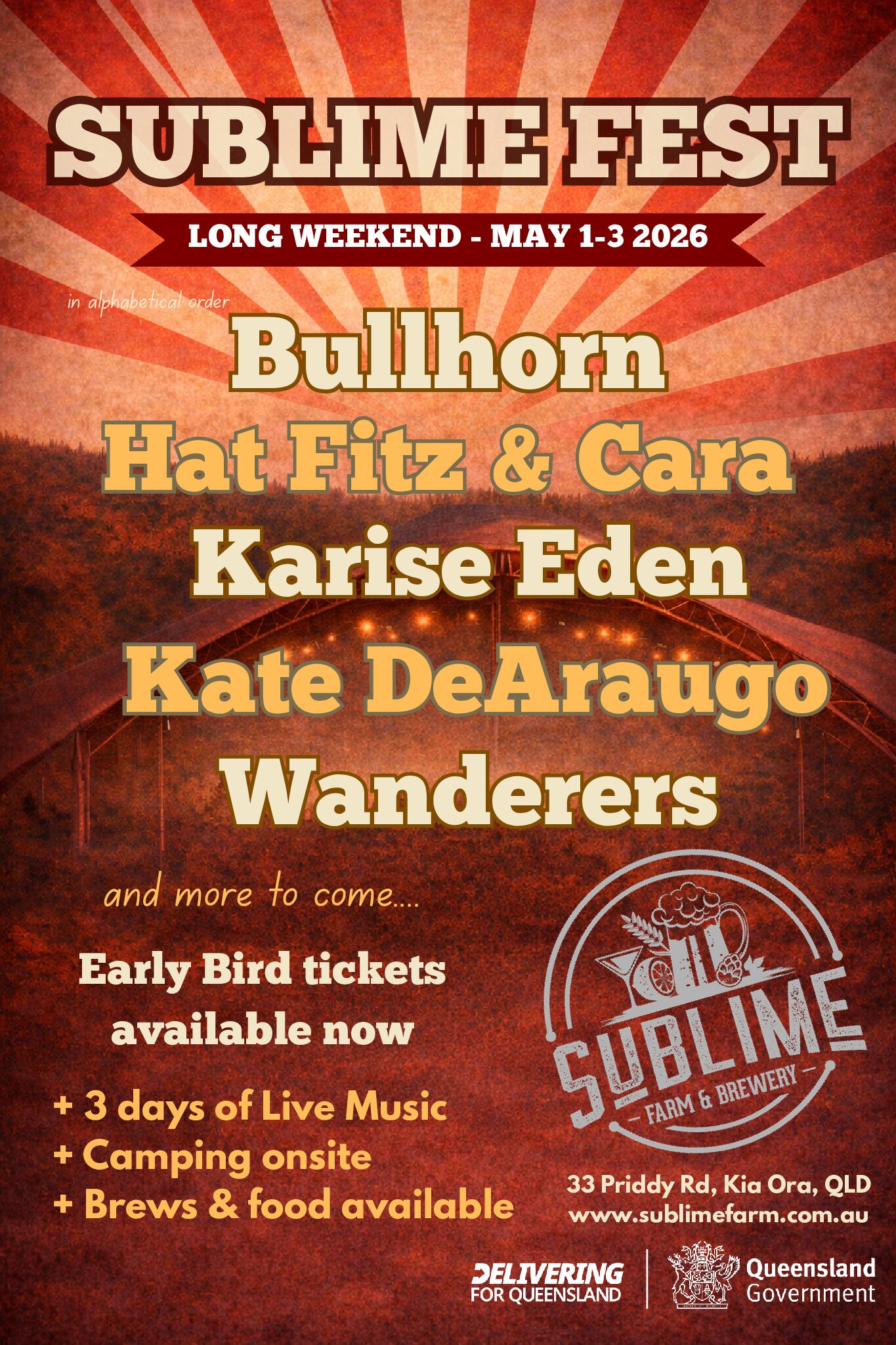 Sublime Fest – Long Weekend,1-3 May 2026