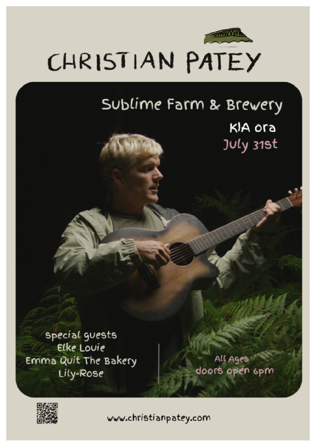 Christian Patey – Friday 31 July 2026 (Ticketed Show)