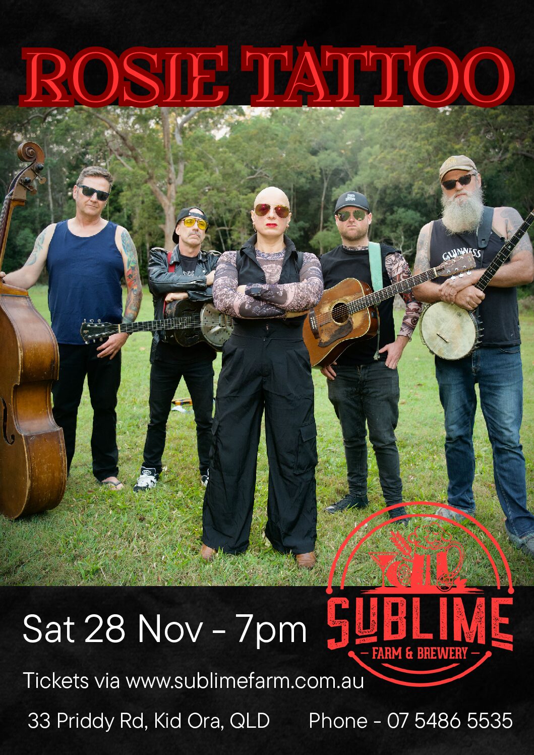 Rosie Tattoo – Sat 28 Nov – 7pm (Ticketed Show)