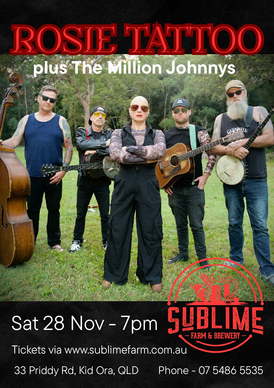 Rosie Tattoo – Sat 28 Nov – 7pm (Ticketed Show)