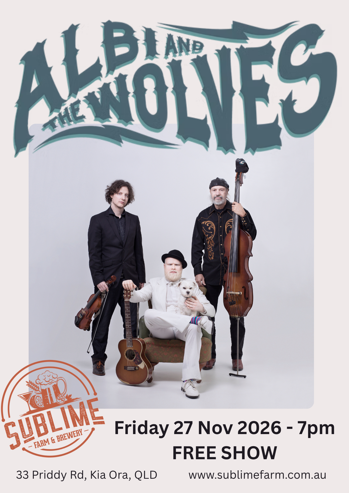 Albi & the Wolves – Friday 27 Nov 2026